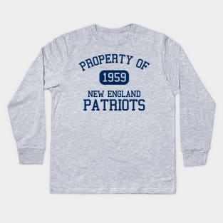 Property of New England Patriots Kids Long Sleeve T-Shirt